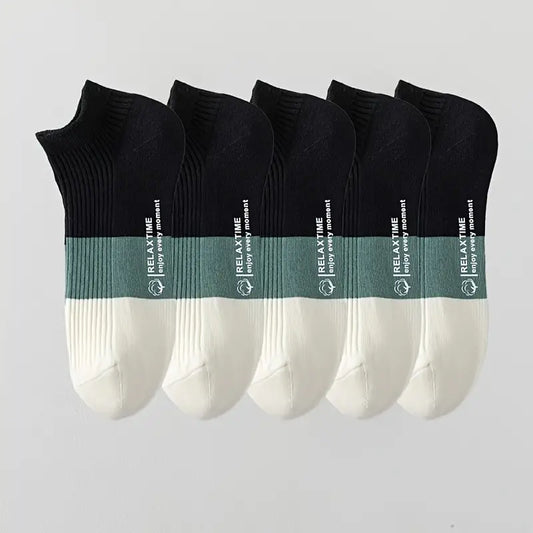 CozyStep Low-Cut Socks – 5 Pairs | Soft Cotton Blend Comfort Fit