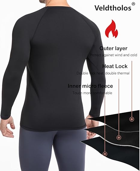 5 Pack Thermal Compression Shirts for Men
