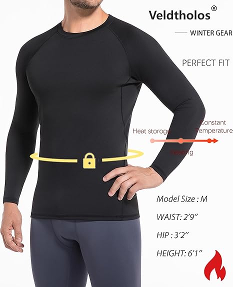 5 Pack Thermal Compression Shirts for Men