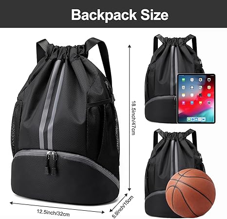 Sports Drawstring Gym Backpack