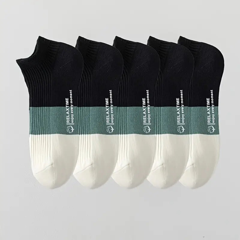 CozyStep Low-Cut Socks – 5 Pairs | Soft Cotton Blend Comfort Fit