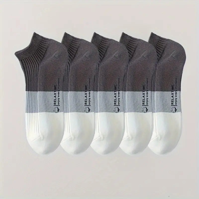 CozyStep Low-Cut Socks – 5 Pairs | Soft Cotton Blend Comfort Fit