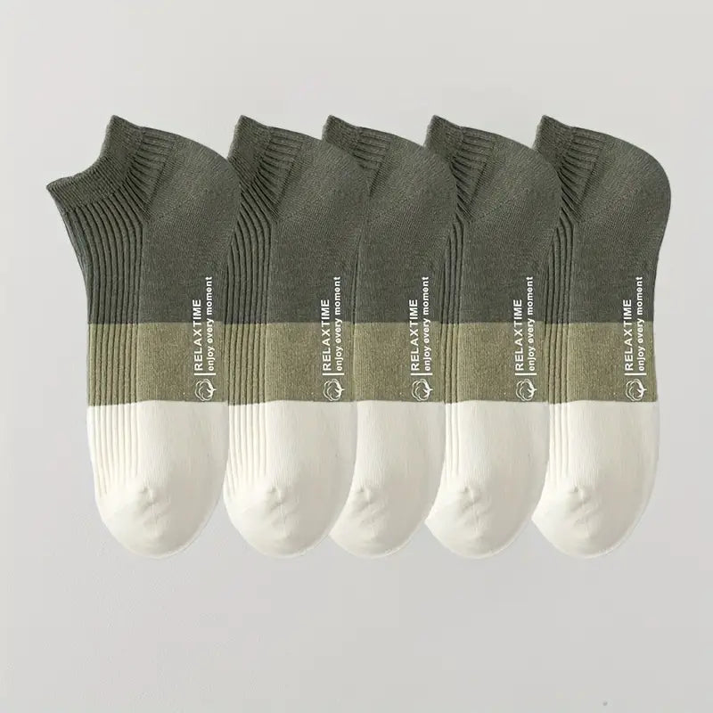 CozyStep Low-Cut Socks – 5 Pairs | Soft Cotton Blend Comfort Fit